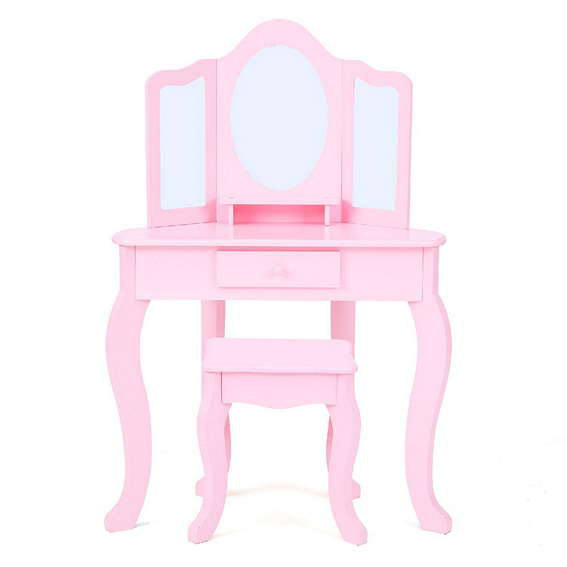 Fantasy Fields - Little Lady Alessandra Medium Corner Play Vanity - Pink Image