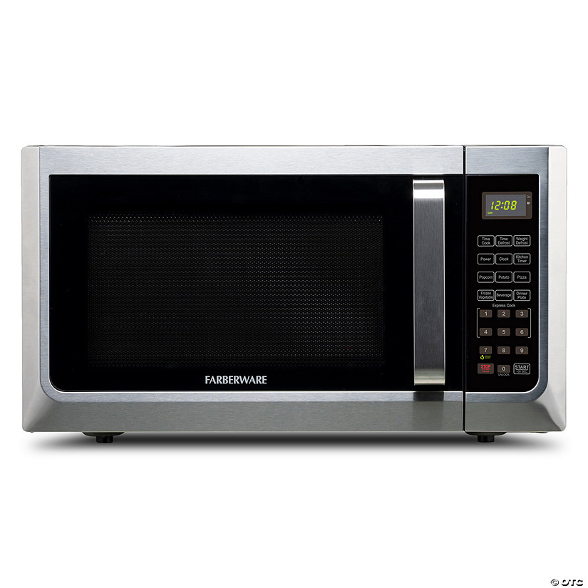 Farberware 1.3 Microwave Oven w LED Light/SENSOR 1100 Watts Stainless Image