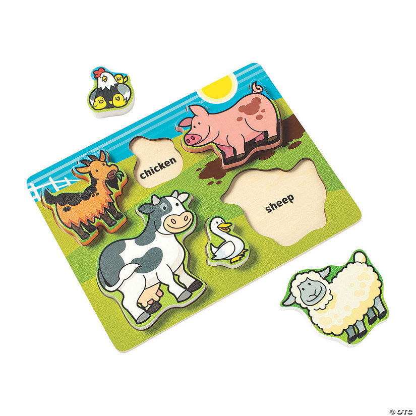 Farm Animal Puzzle - 8 Pc. Image