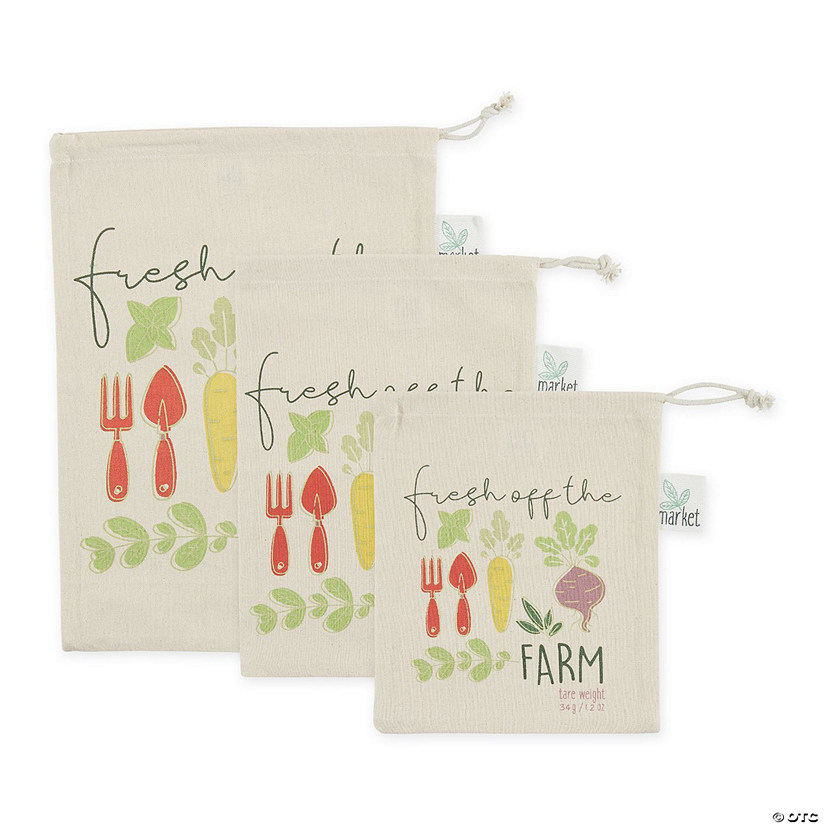 Farm Fresh Market Produce Bags (Set Of 3) Image