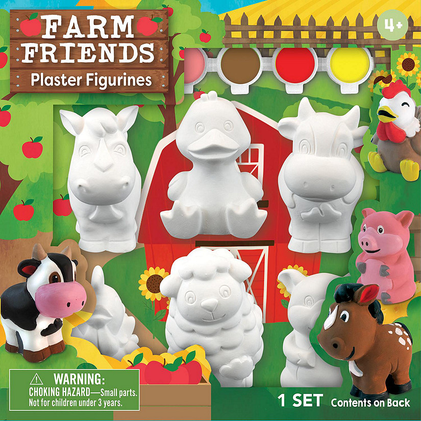 Farm Friends - Plaster Figurine Paint Set Image