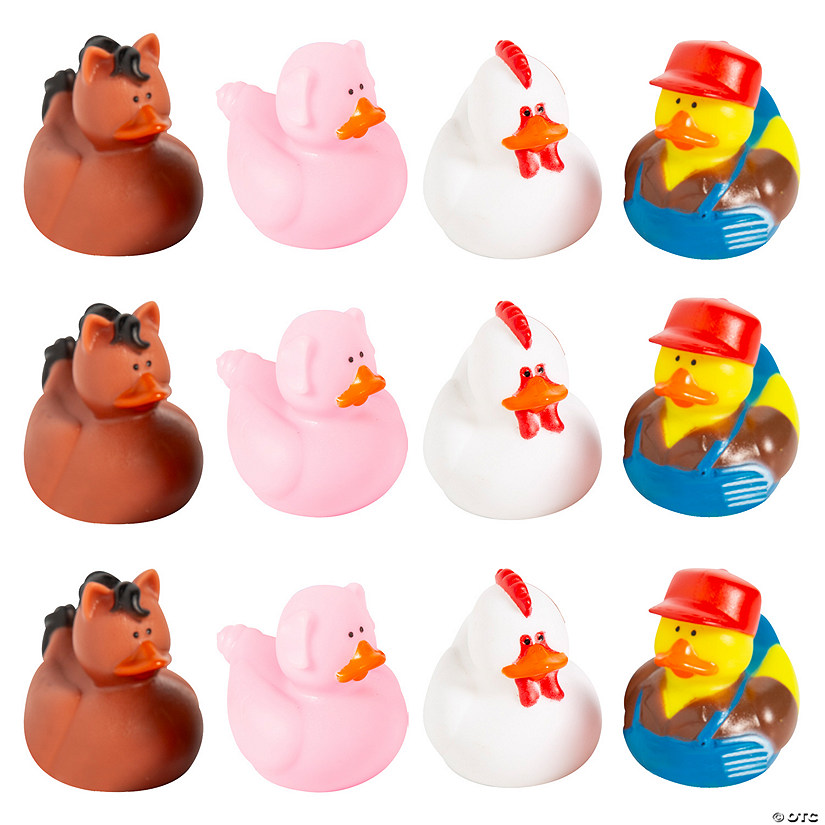 Farm Rubber Duckies 12 Pc. Oriental Trading