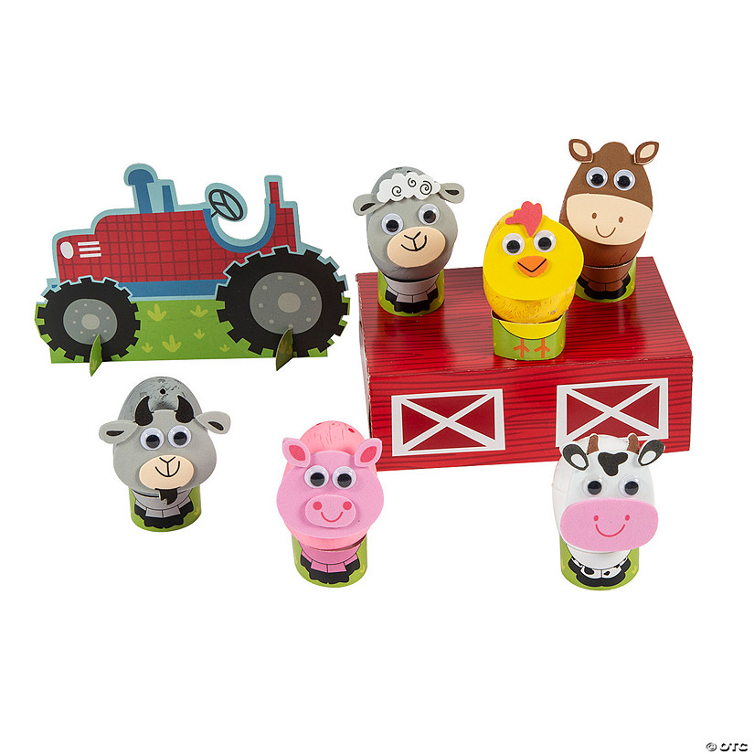 Farm Scene Egg Decorating Craft Kit &amp;#8211; Makes 1  Image