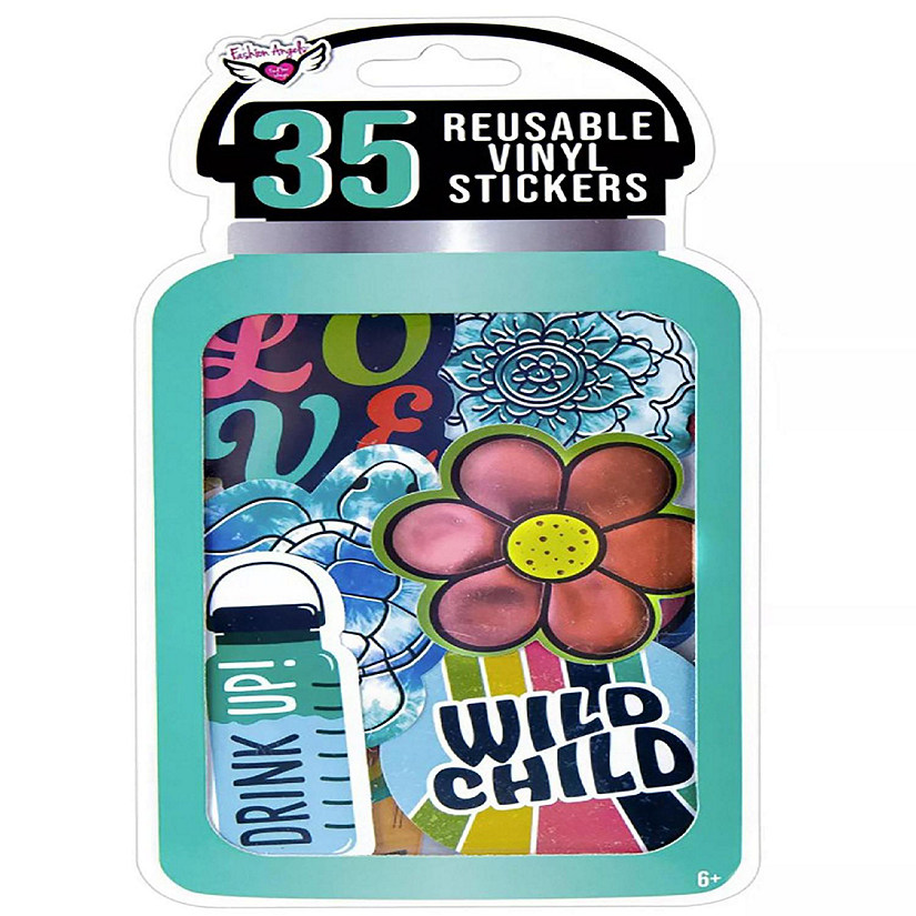 Vinyl Sticker Pack - ECO/RETRO, 35 Stickers Included 