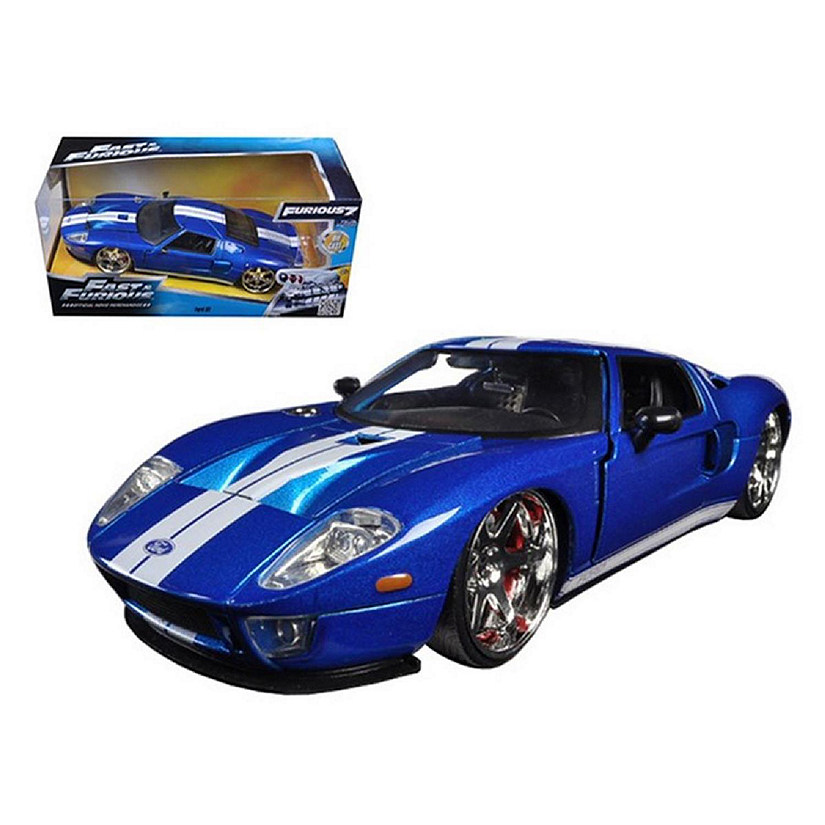 Fast & Furious 1:24 2005 Ford GT Blue Diecast Replica Image