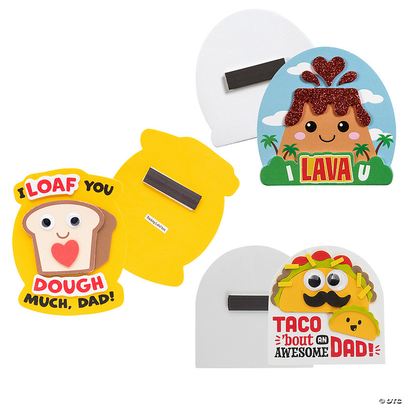 Father's Day Magnet Craft Kit Assortment Makes 36 Oriental Trading