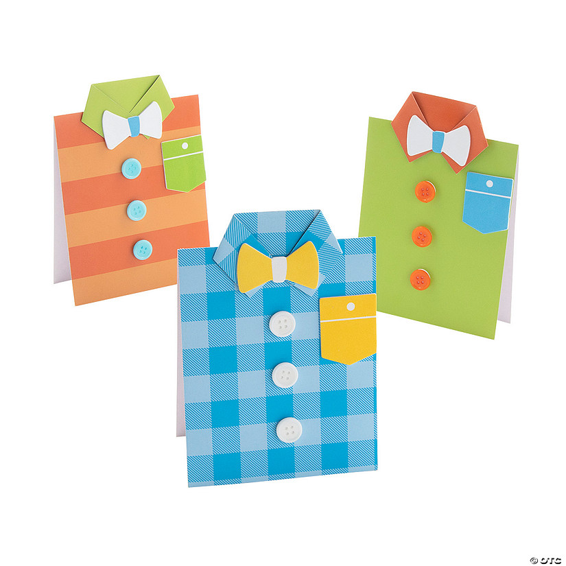 Father&#8217;s Day Shirt Card Craft Kit - Makes 12 Image