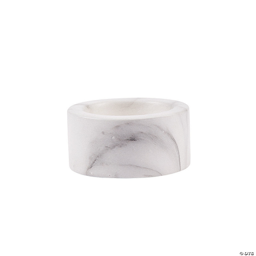 Faux Marble Tea Light Candle Holders - 12 Pc. Image