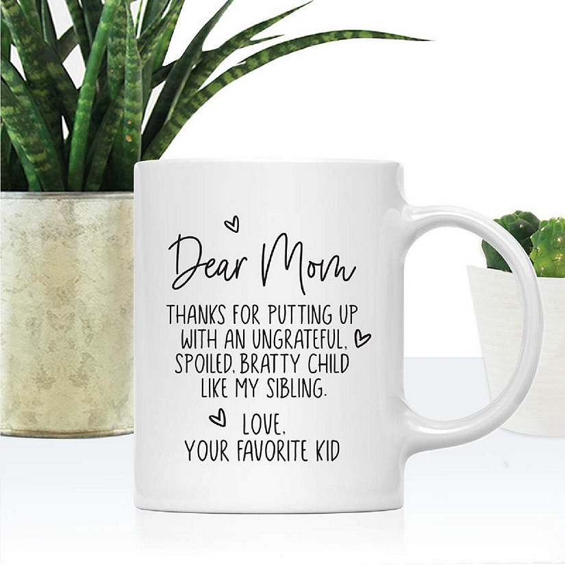 Favorite Kid Sibling Joke Ceramic Mug Image