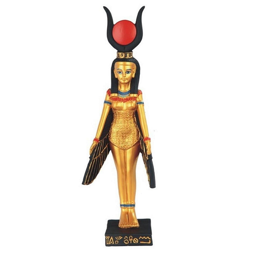 FC Design 11"H Egyptian Queen Cleopatra Black and Gold Statue Home Decor Figurine Image