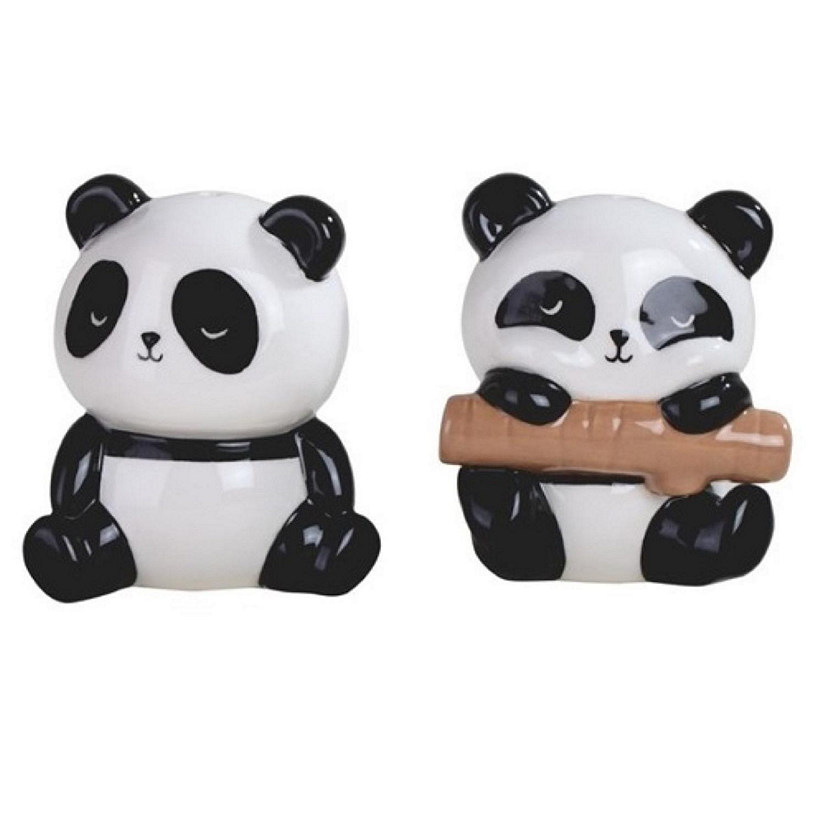 FC Design 2-PC Set 3"H Panda Salt & Pepper Shakers Animal Figurines Statue Decorative Image