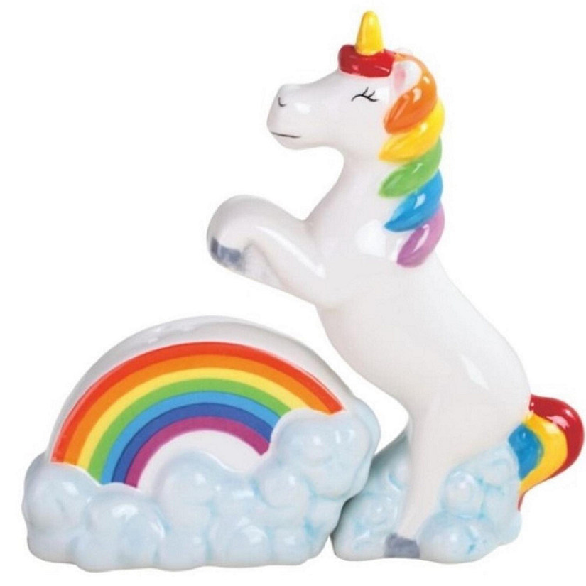FC Design 2-PC Set 5"H Rainbow Unicorn Salt & Pepper Shakers Animal Figurines Statue Decorative Image
