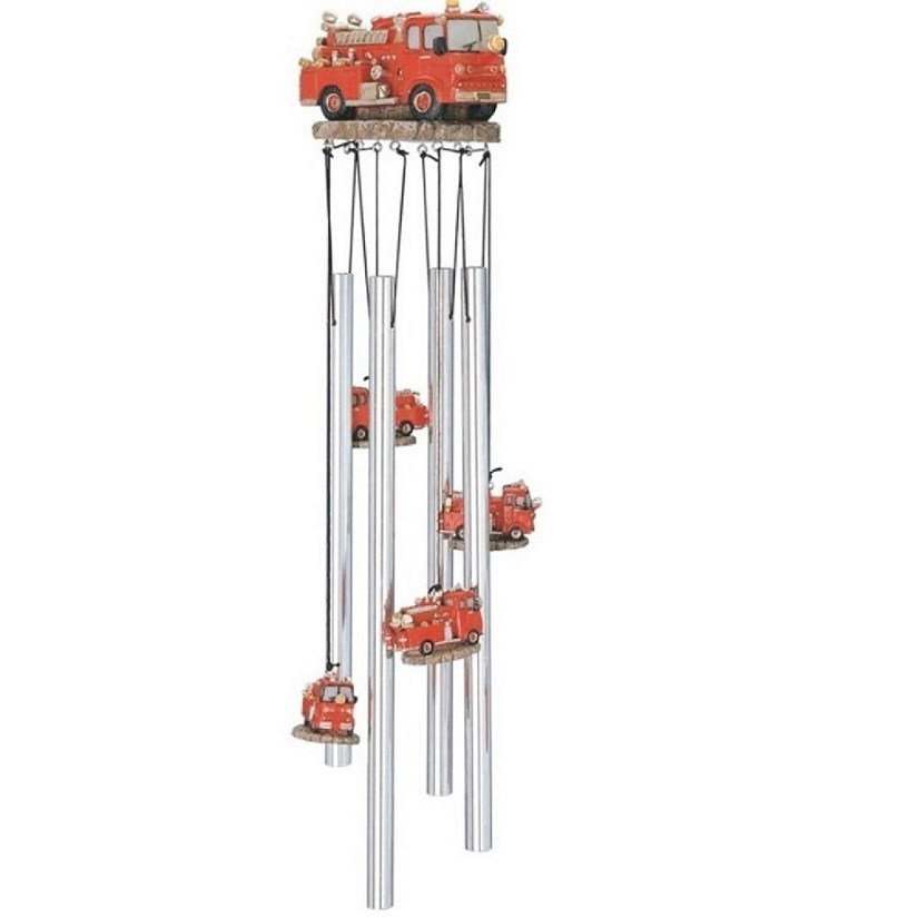 FC Design 23" Long Fire Truck Round Top Wind Chime Image