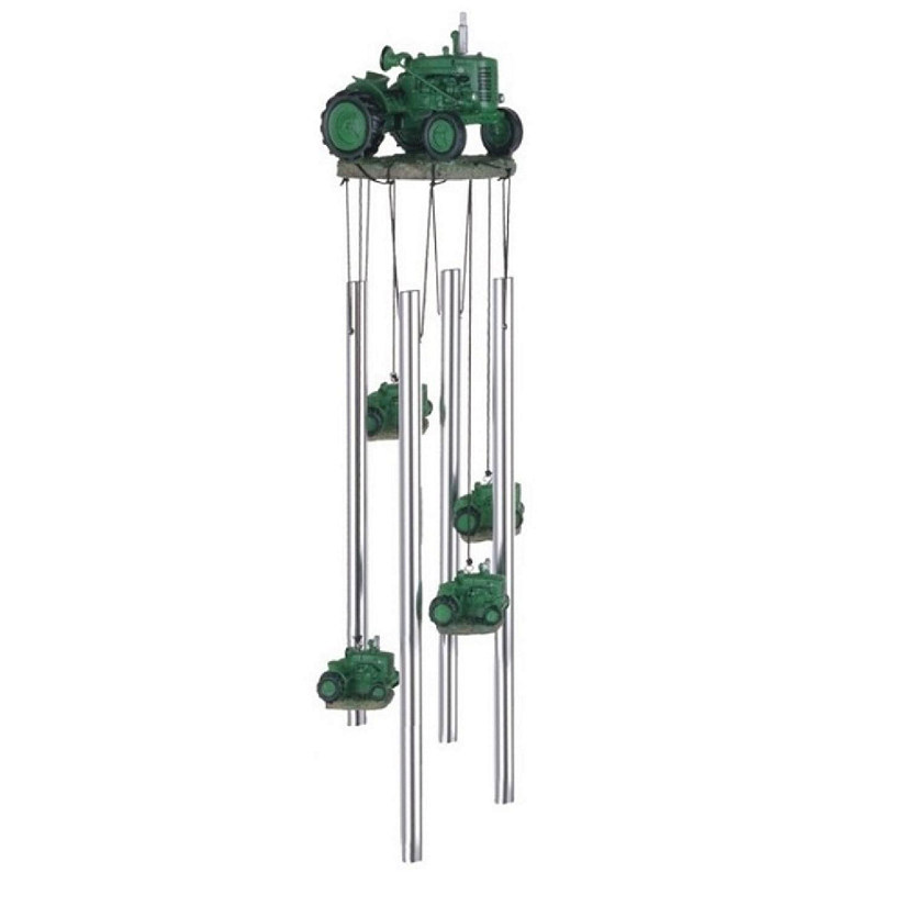 FC Design 23" Long Green Tractor Round Top Wind Chime Image