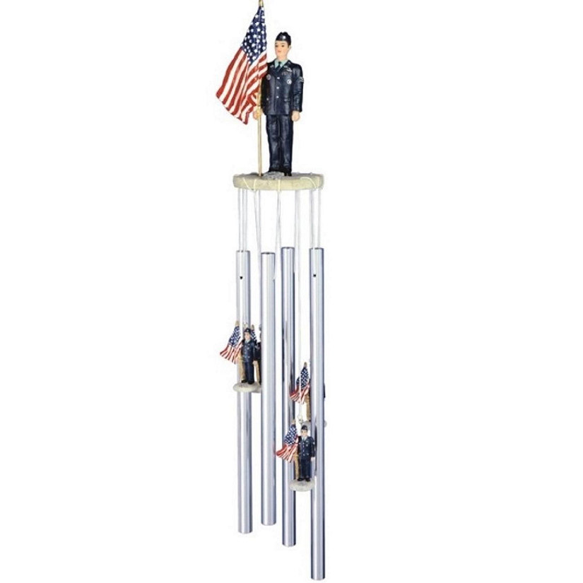 FC Design 23" Long US Air Force US Flag Round Top Wind Chime Image
