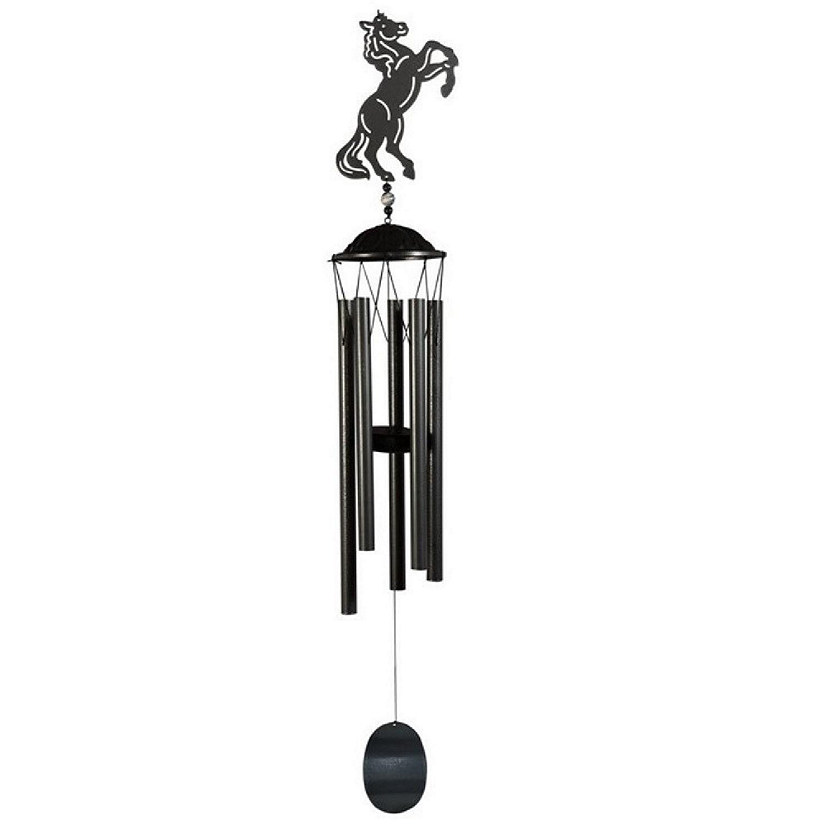 FC Design 38" Long Metal Brown Horse Silhouette Wind Chime Image