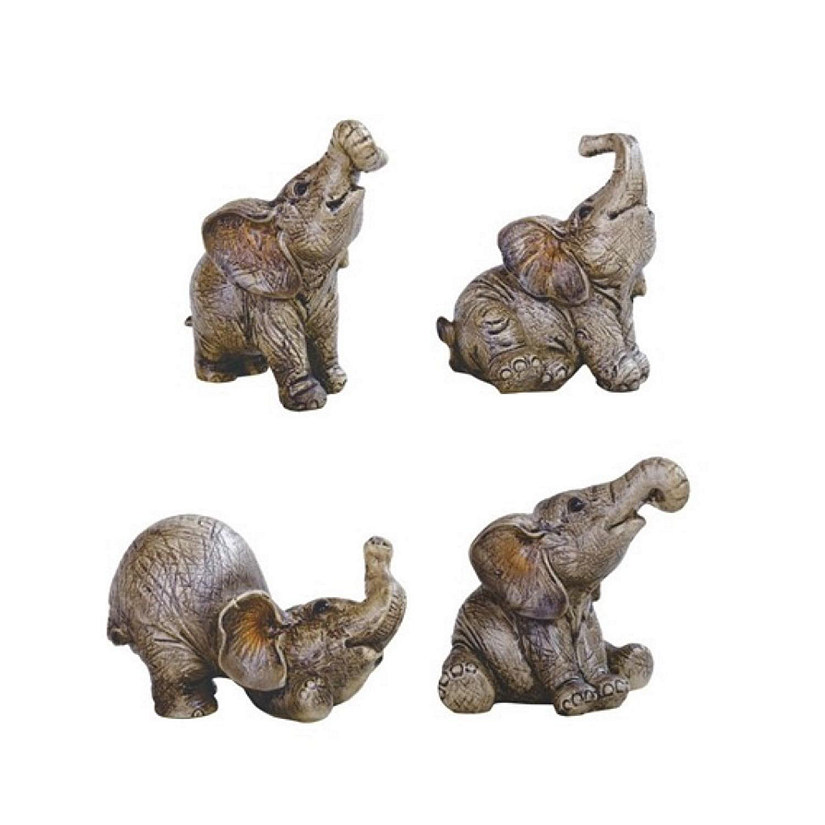 FC Design 4-PC Lovely Elephant in Different Poses 2.75"W Figurine Set Image
