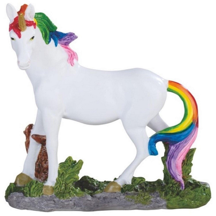 FC Design 5"H Unicorn with Rainbow Mane and Tail Statue Fantasy Decoration Figurine Image