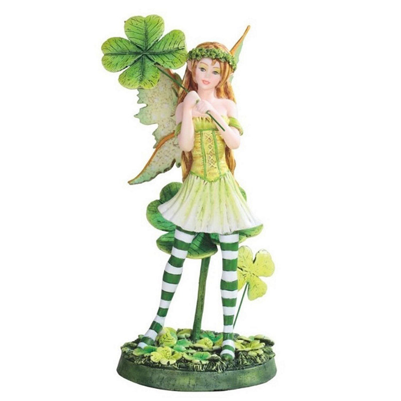 FC Design 7.25"H Clover Fairy Statue Fantasy Decoration Figurine Image