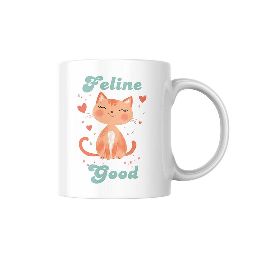 Feline Good Mug by Dancing Littles Jungle Image