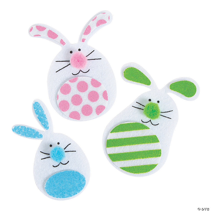 Felt Bunny Craft Kit Makes 12 Oriental Trading