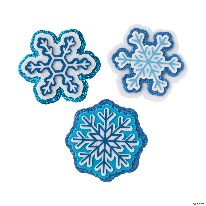 Felt Winter Snowflake Craft Kit Makes 12