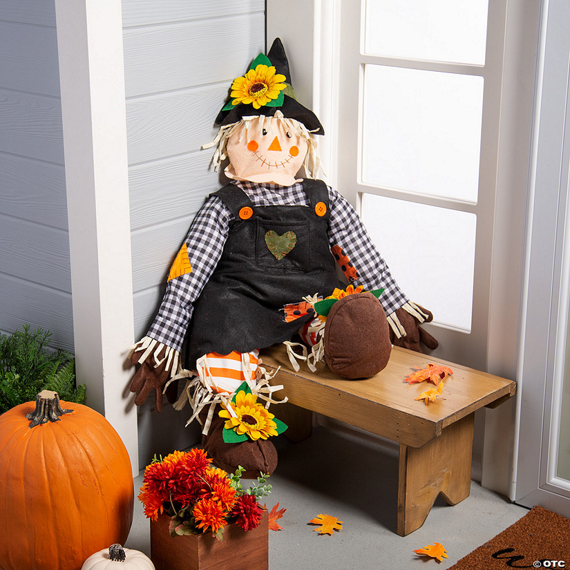 Female Stuff-a-Scarecrow Halloween Decoration Image