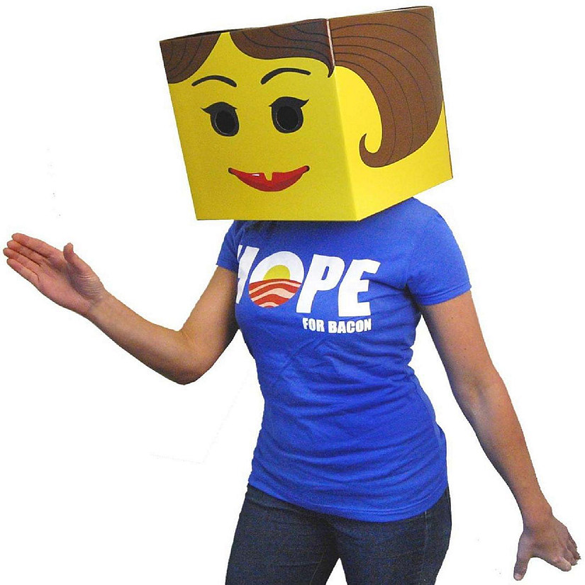 Female Yellow Brickman Costume Box Head Image