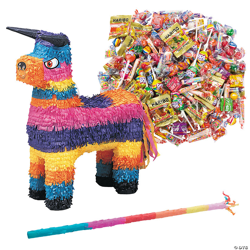 Festive Bull Pi&#241;ata Kit &#8211; 208 Pc. Image