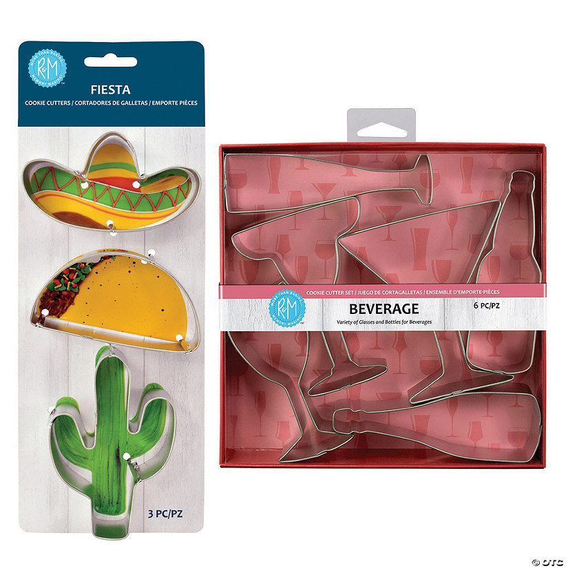 Fiesta and Beverage 9 Piece Cookie Cutter Set Image