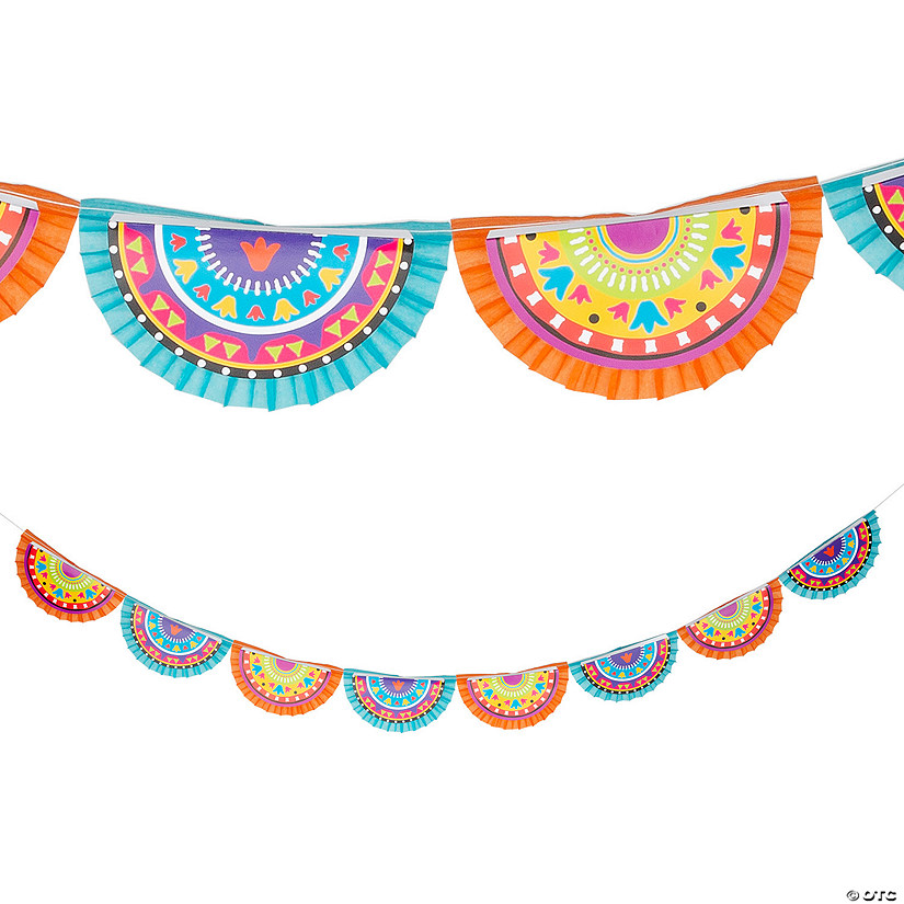 Fiesta Bunting Fan Garland Oriental Trading