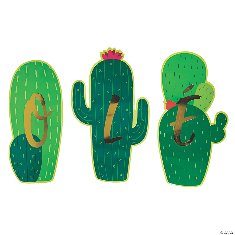 Fiesta Cactus Ol&amp;#233; Cutouts - 3 Pc. Image