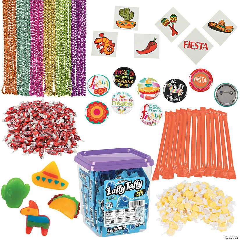 Fiesta Candy & Favors Throw Kit - 1120 Pc. Image