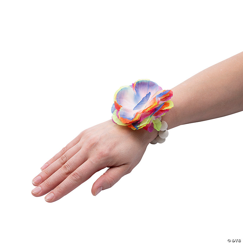Fiesta Flower Bracelet Craft Kit - Makes 12 Image