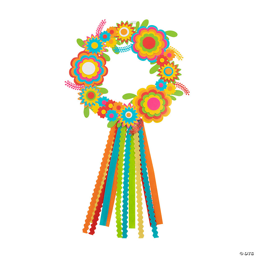 Fiesta Flower Wreath Craft Kit Image