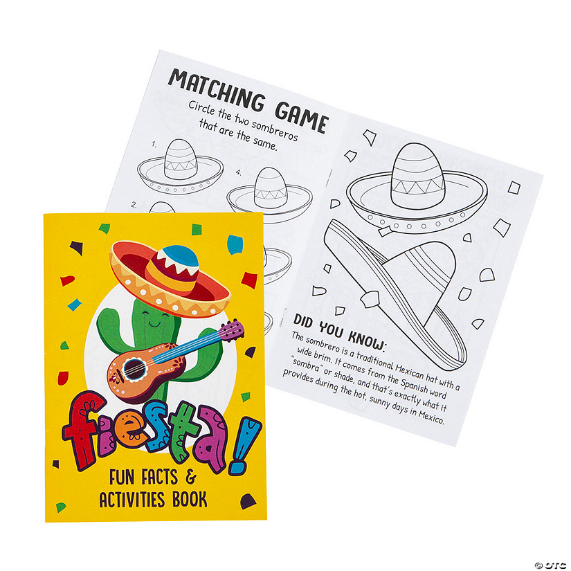 Fiesta Fun Facts Activity Books - 12 Pc. Image