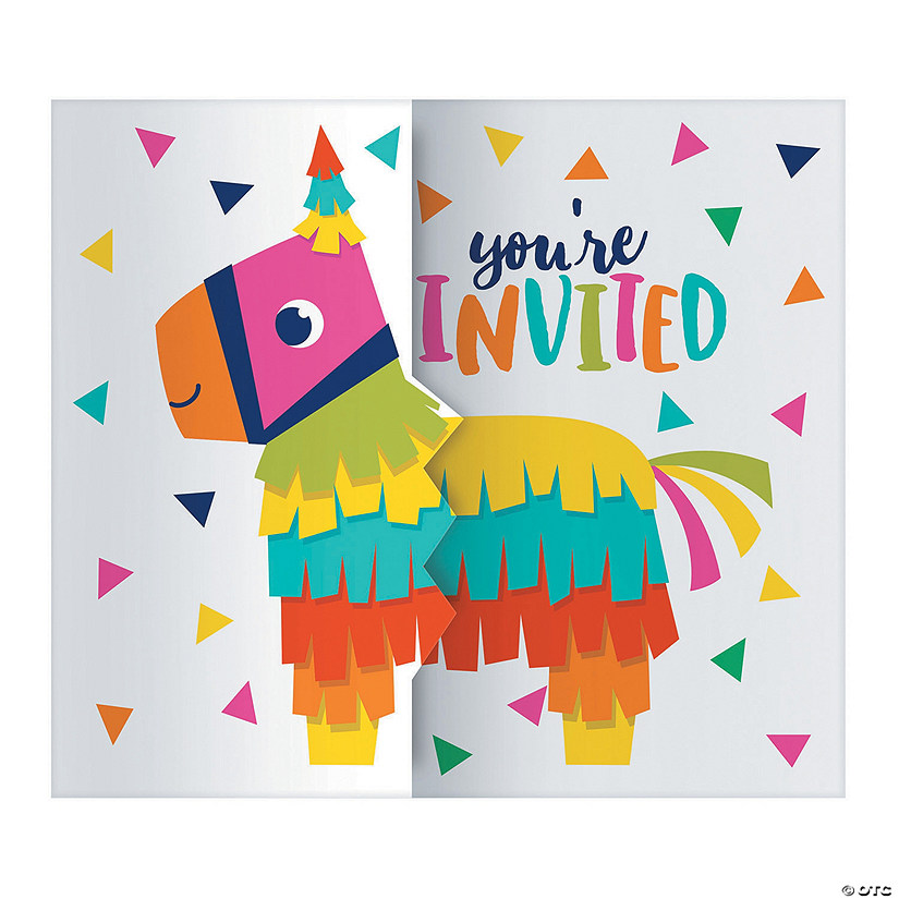 Fiesta Fun Invitations - 8 Pc. Image