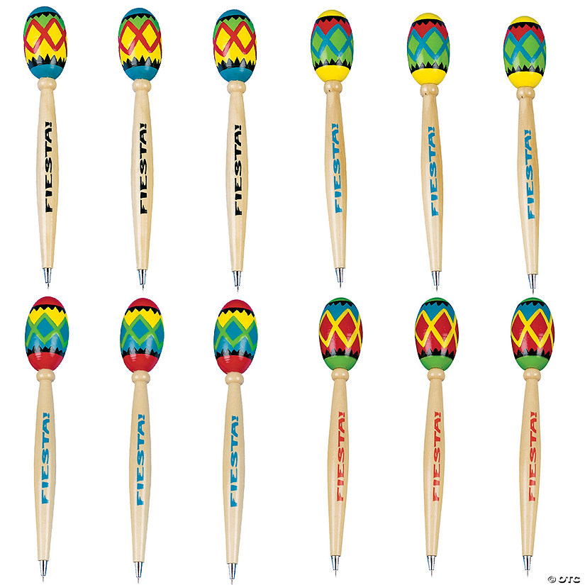 Fiesta Maraca Pens 12 Pc. Oriental Trading