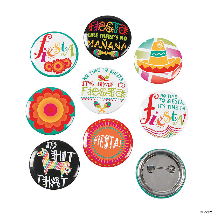 Fiesta Mini Buttons - 24 Pc. Image