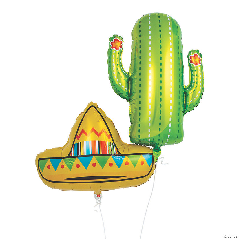 Fiesta Mylar Balloons - 2 Pc. Image