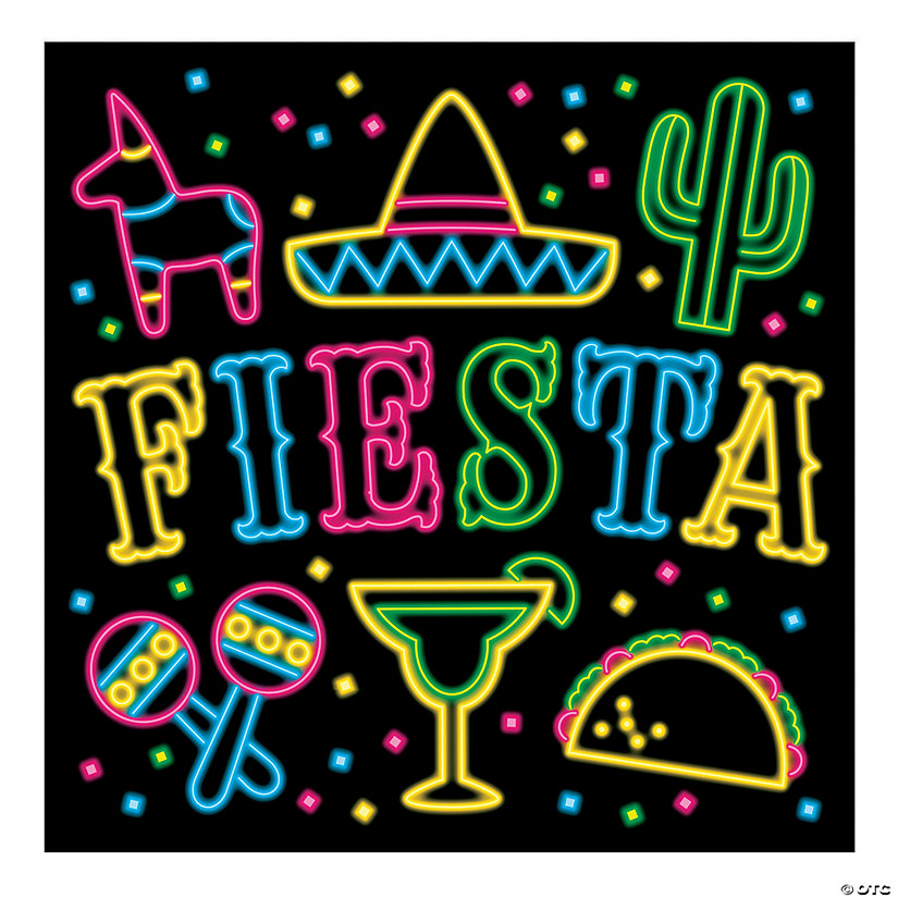 Fiesta Neon Light Backdrop Image