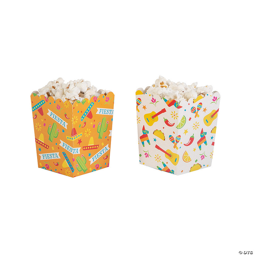Fiesta Popcorn Boxes - 24 Pc. Image