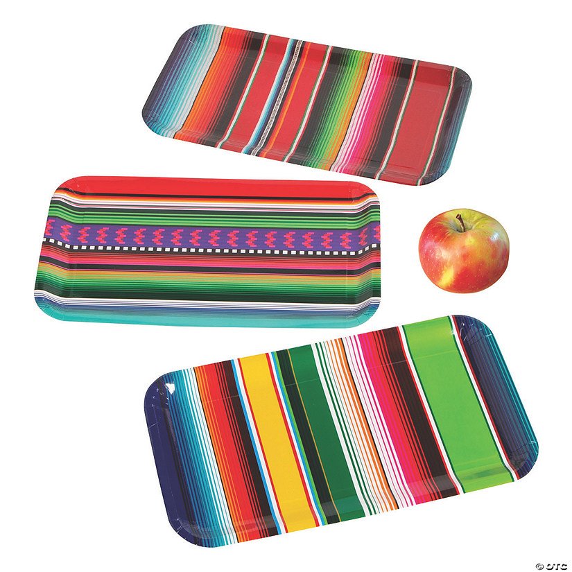 Fiesta Sarape Paper Serving Trays 3 Pc. Oriental Trading