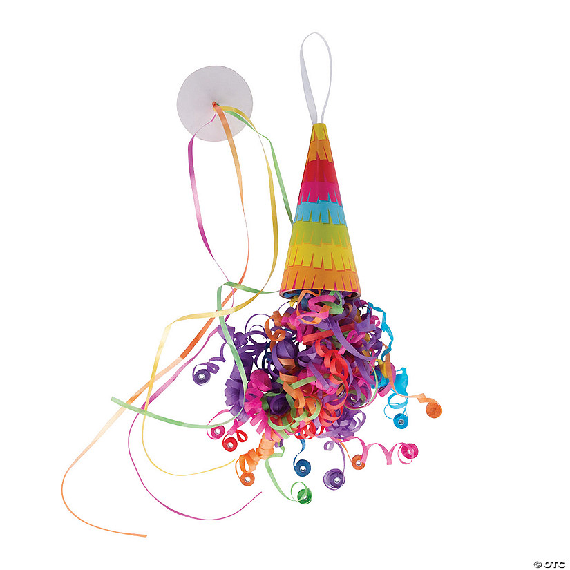 Fiesta Streamers String Pull Cones - 6 Pc. Image
