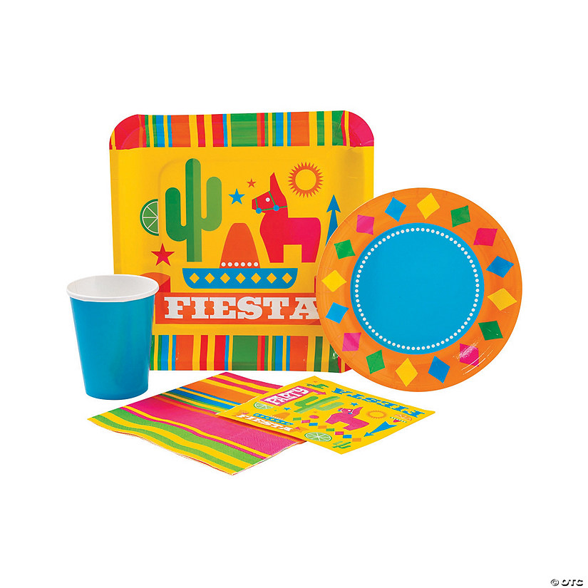 Fiesta Tableware Kit for 48 Guests Oriental Trading