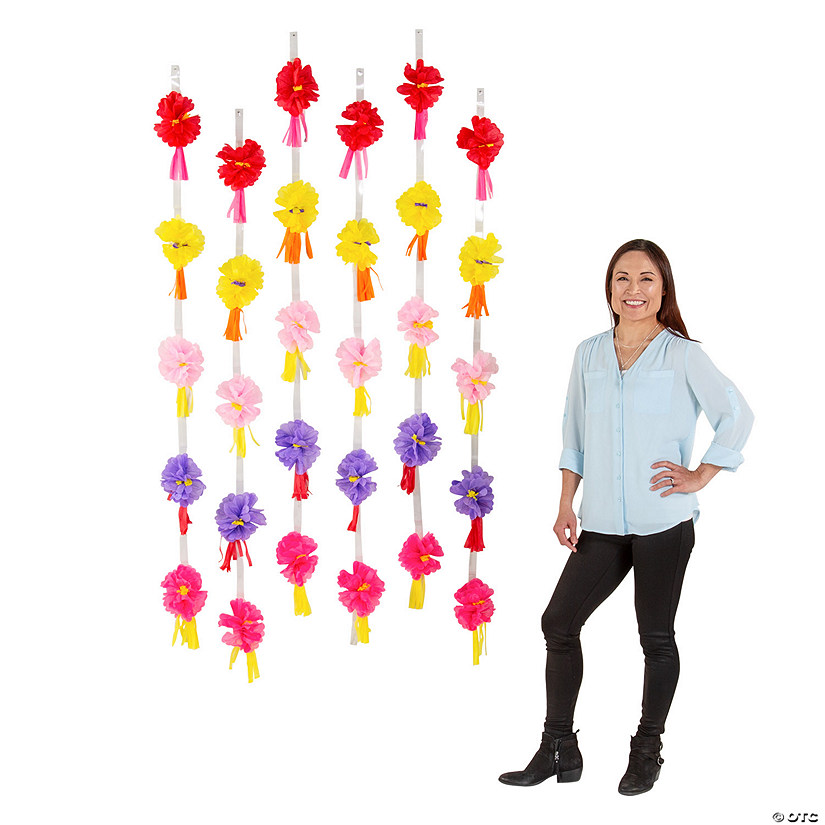 hanging flowers backdrop