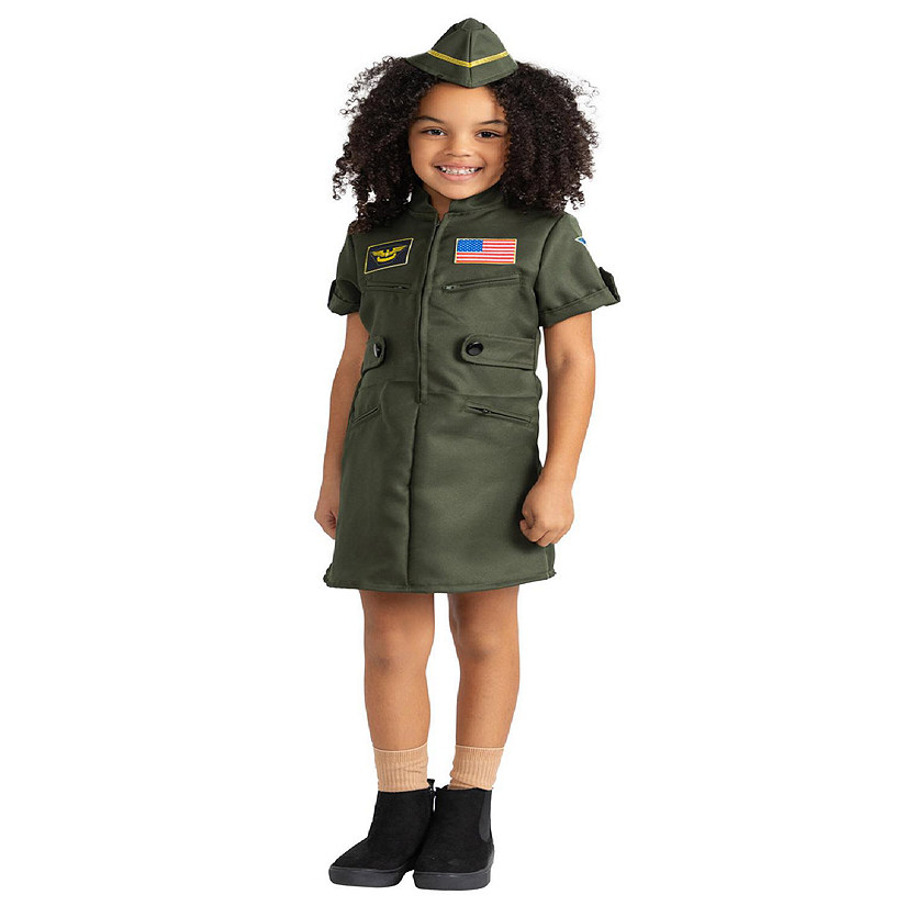 Fighter Pilot Costume Dress - Kids Size L Image