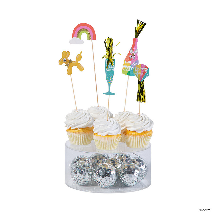 Fillable Cake Stand with Disco Balls Kit