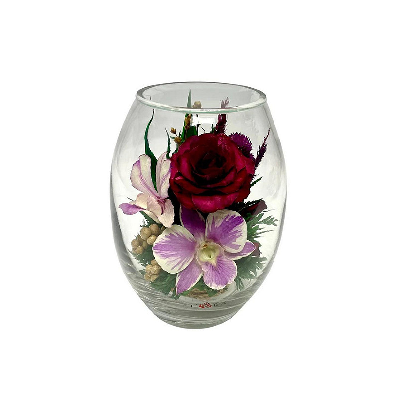 Fiora Flower Orchids and Roses in a Vase Image