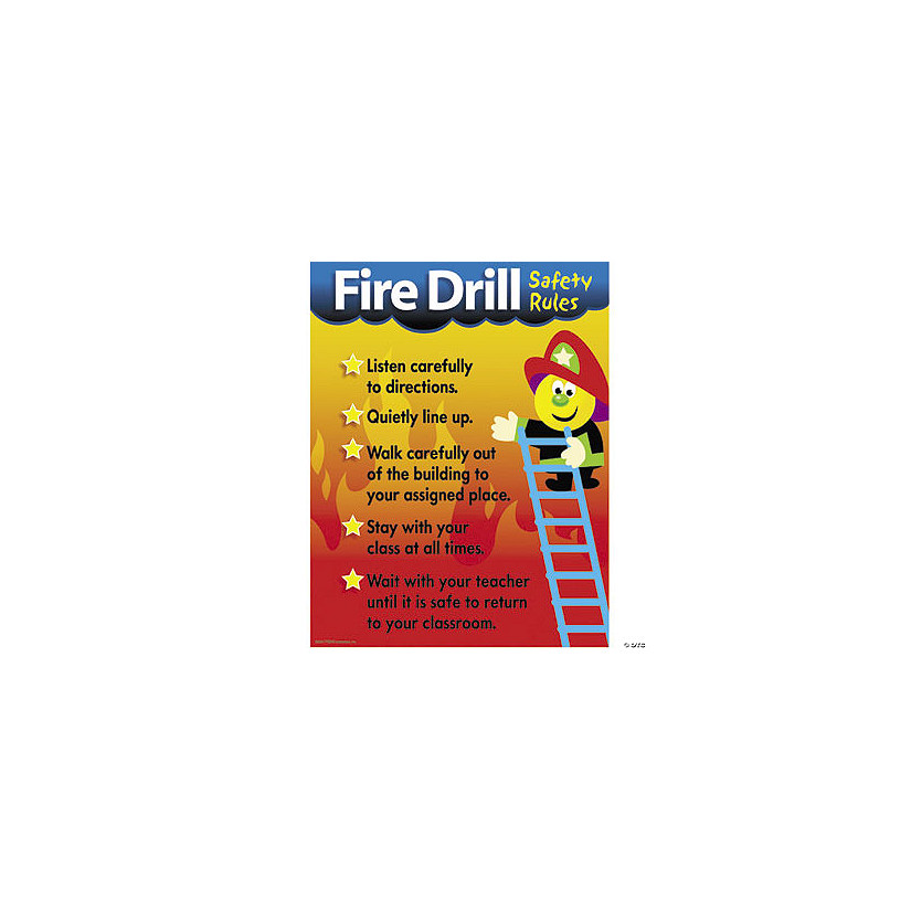 Fire Drill Safety Learning Chart Discontinued